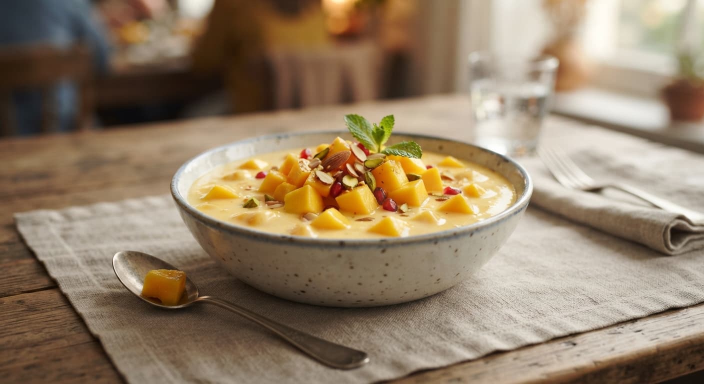 Mango Fruit Custard