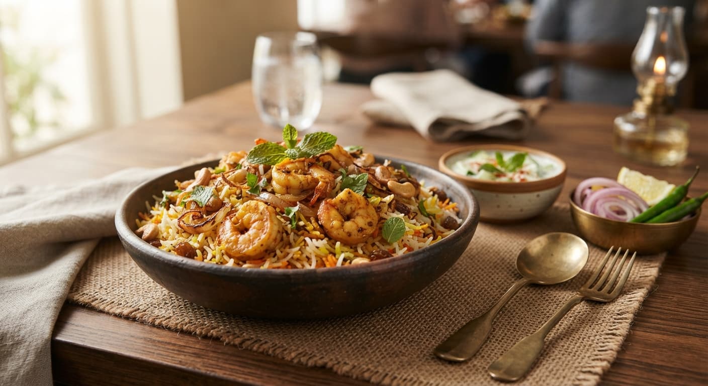 Shrimp Biryani